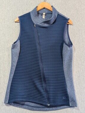 Under Armour Asymmetrical Zip Vest Women's Medium Blue Cold Gear